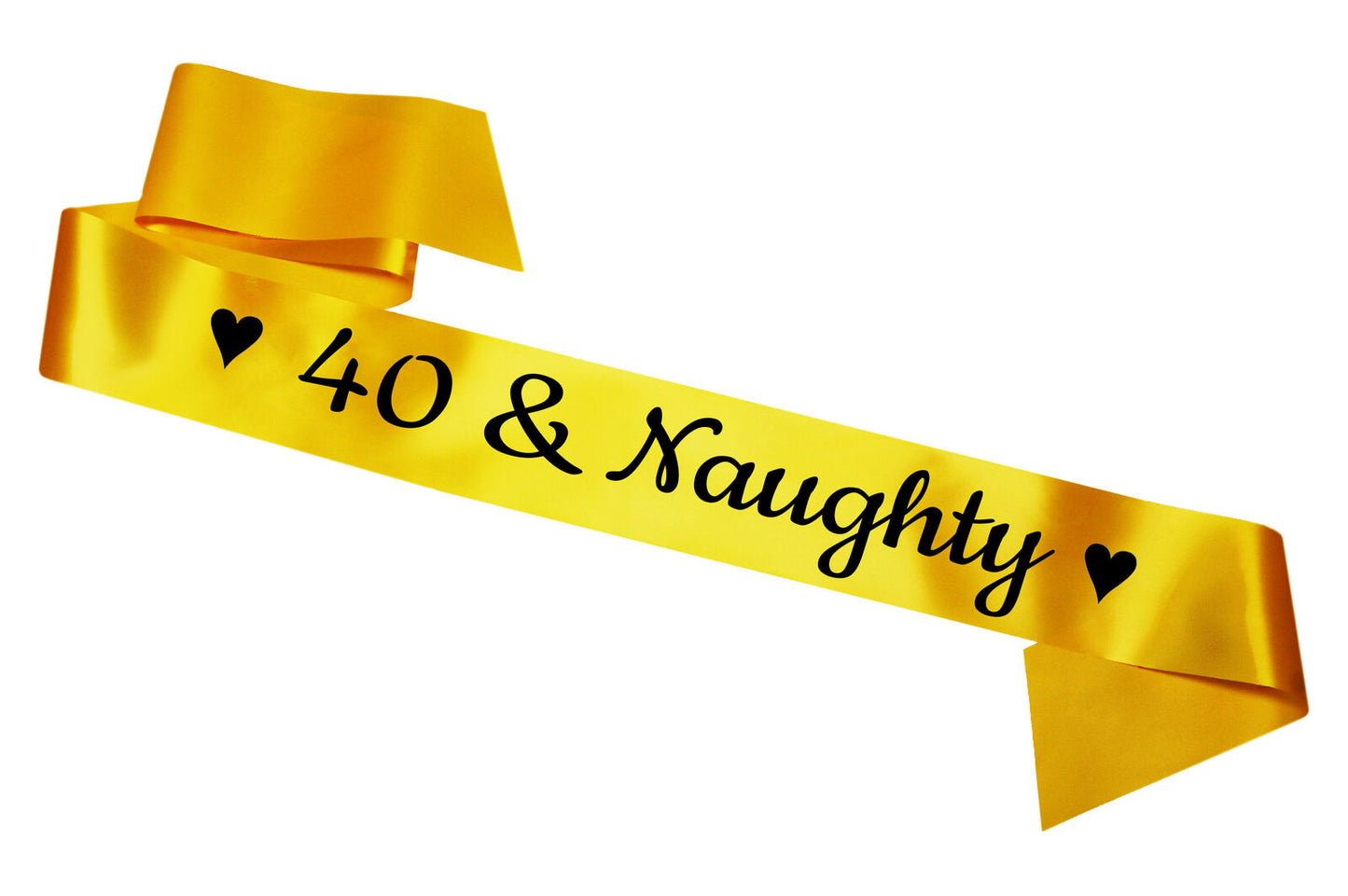 40 & Naughty Birthday Sash