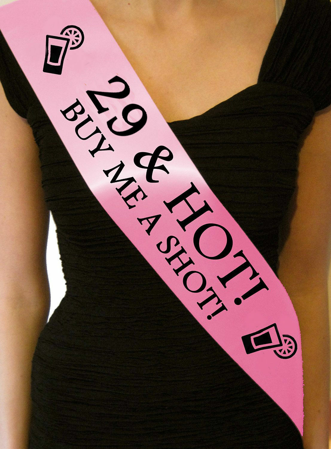 Age & Hot Birthday Sash