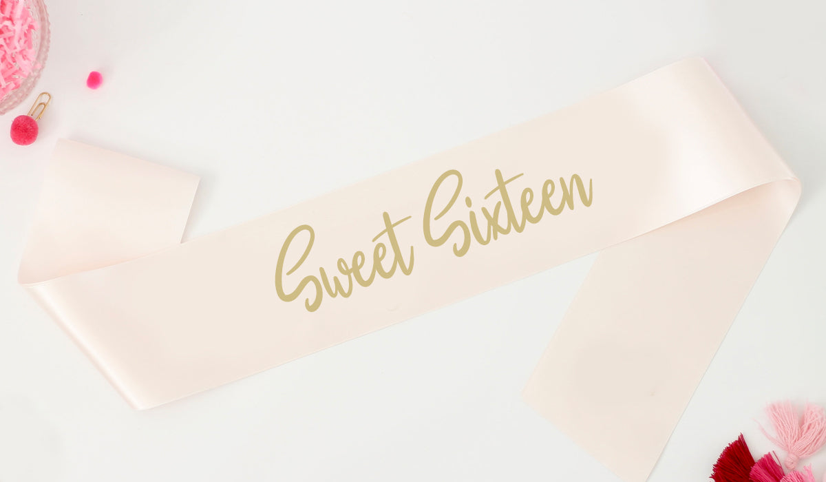 Sweet Sixteen Birthday Sash