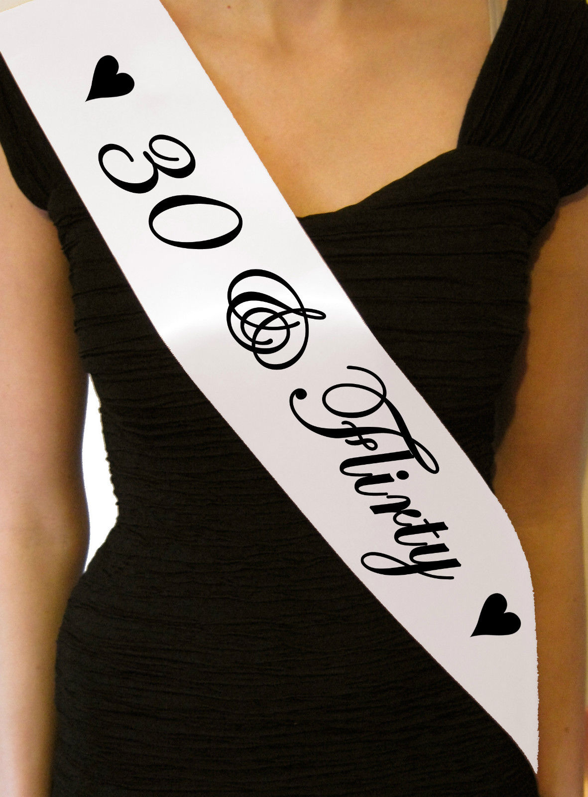 30 & Flirty Birthday Sash