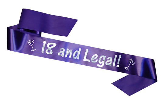 18 and Legal Sash