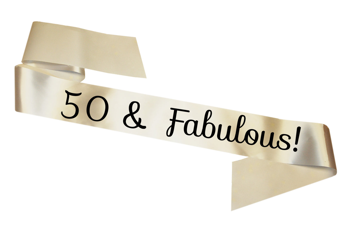 50 & Fabulous Birthday Sash