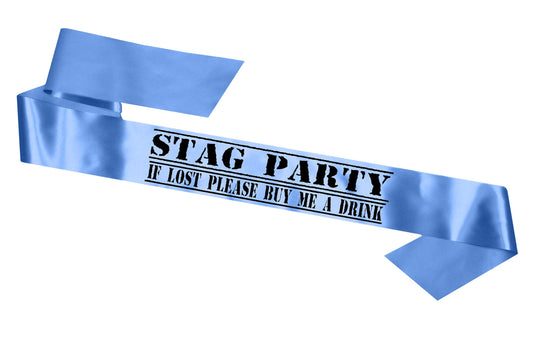 Stag Party: If Lost Return Buy Me A Drink Sash