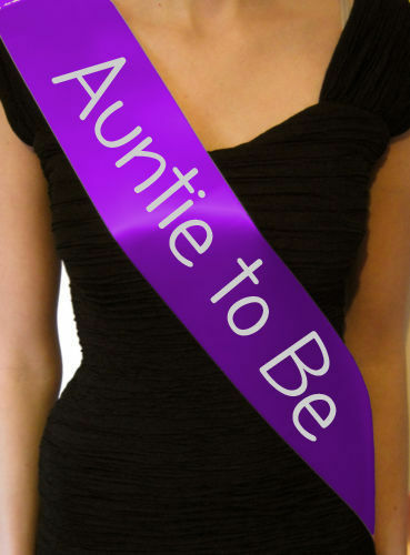 Auntie to Be Sash