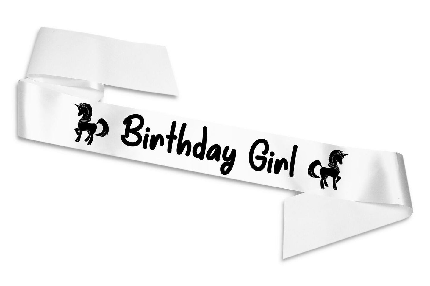Unicorn Birthday Girl Sash