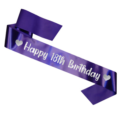 Happy 18th Birthday Sash
