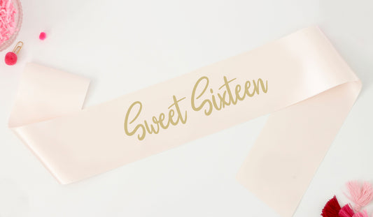 Sweet Sixteen Birthday Sash
