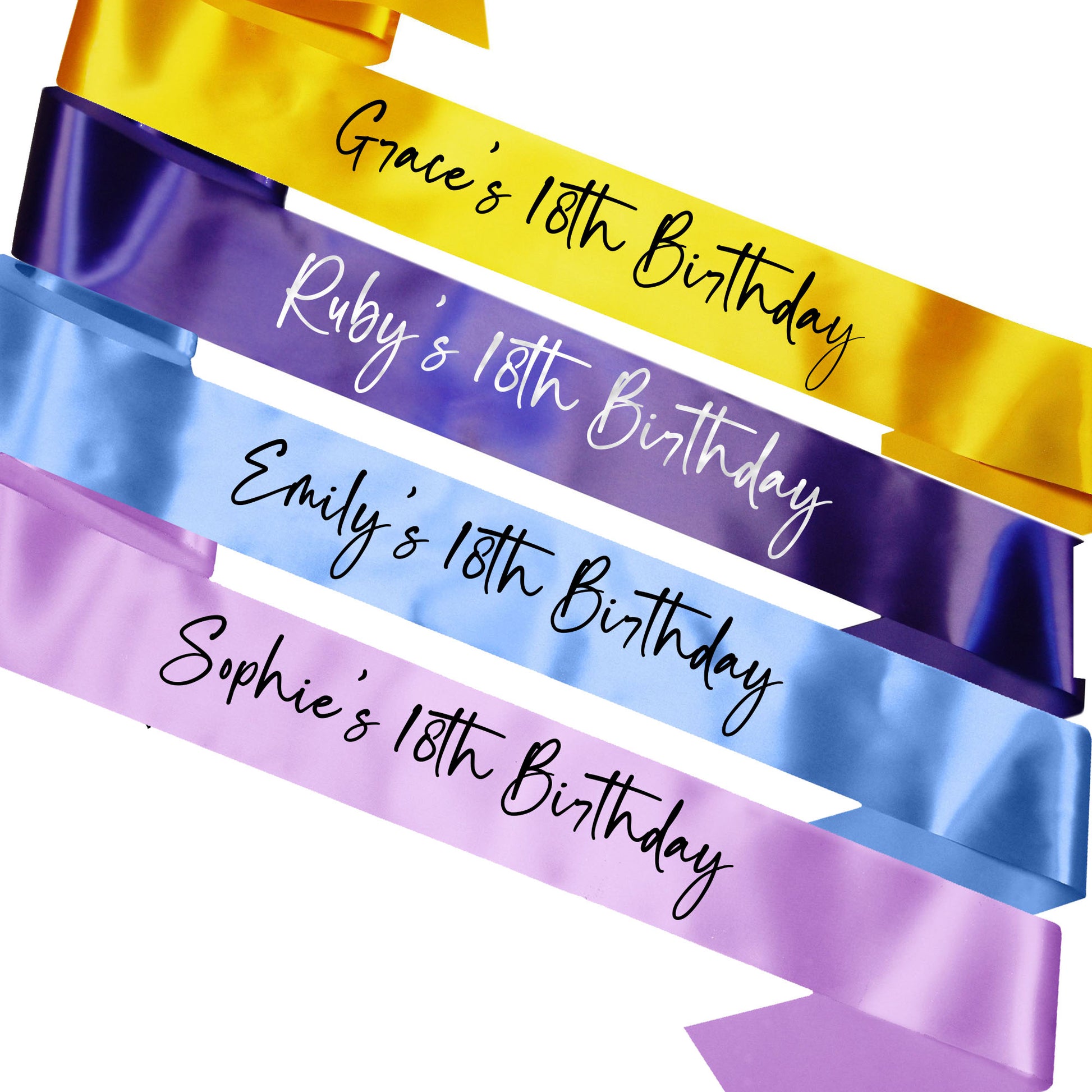 Personalised Name's 18th Birthday Sash