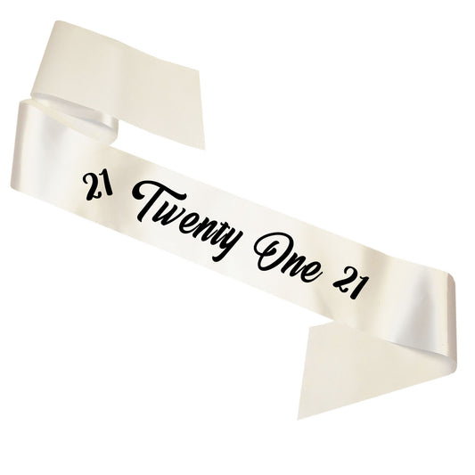 Twenty One Sash Ivory