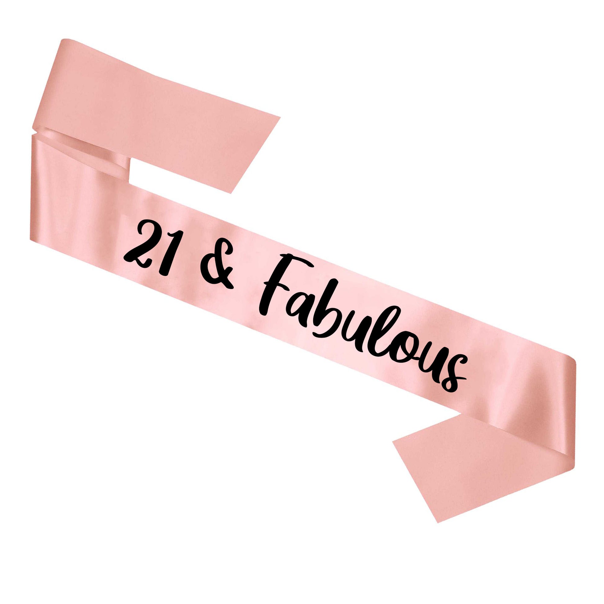 21 & Fabulous Birthday Sash