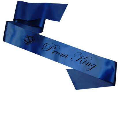 Prom King & Prom Queen Sashes