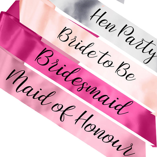 NEW Basic Hen Party Sashes - Sanies Script