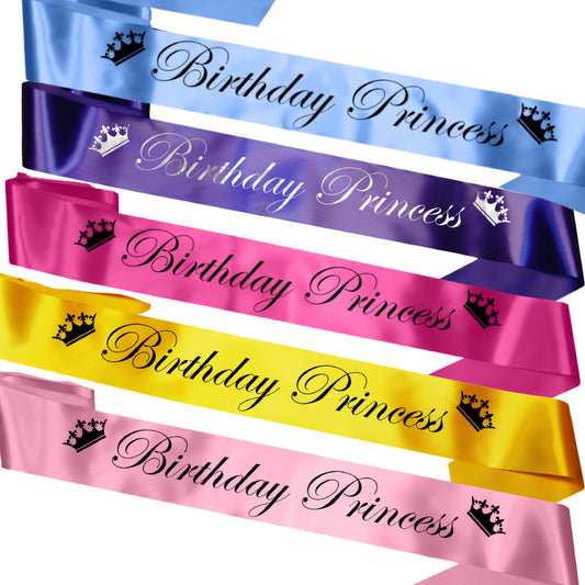 Birthday Princess Party Sash