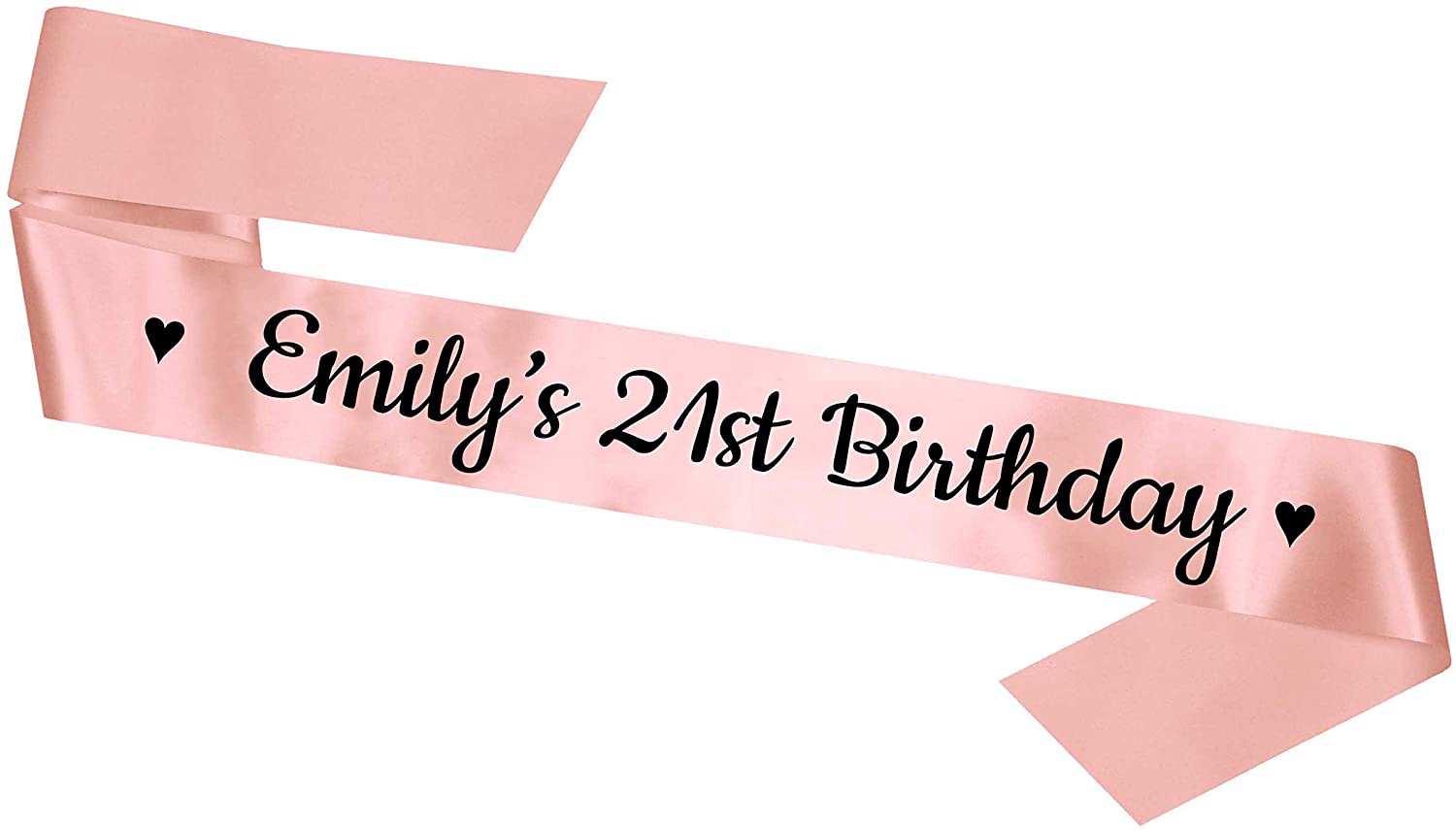 Personalised Hen Party Sash - Rose Gold