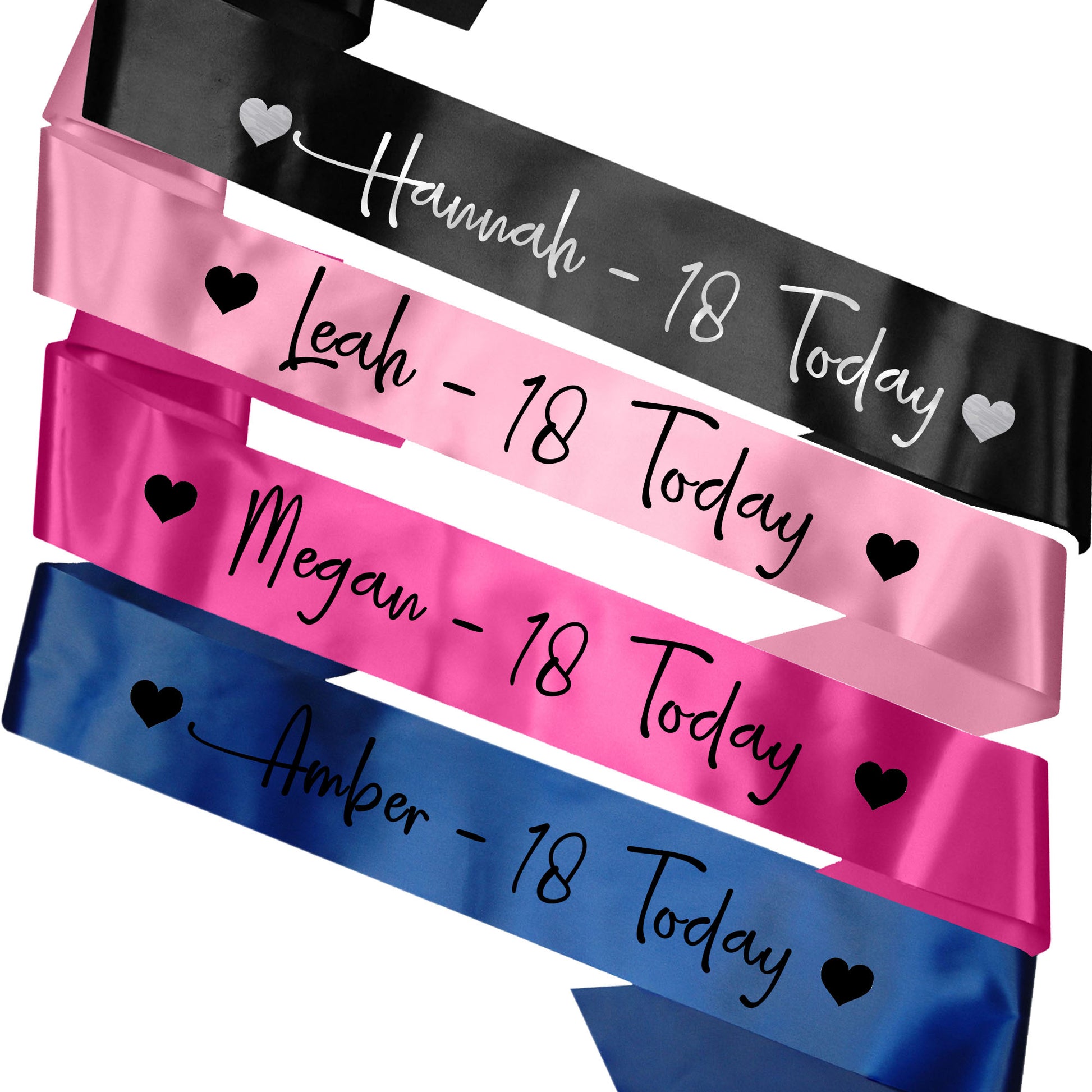 Personalised Name's 18 Today Sash