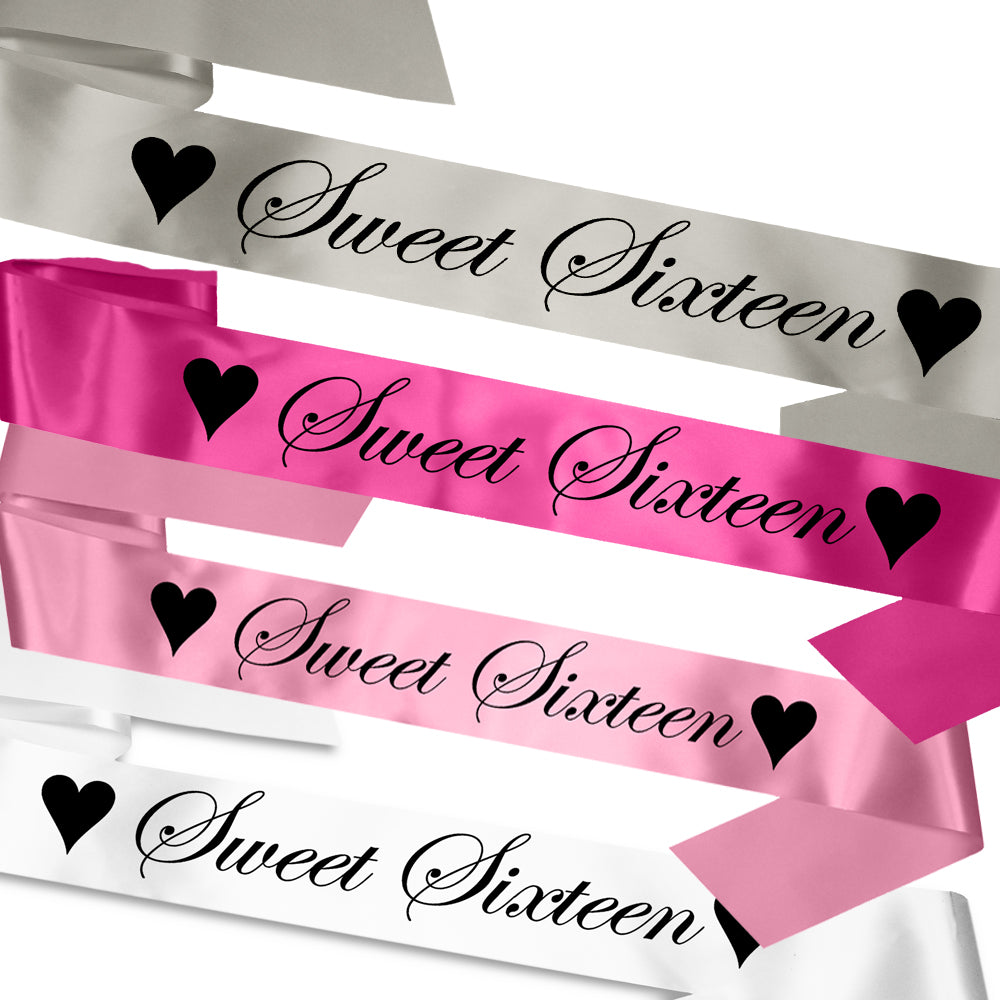 Sweet Sixteen Birthday Sash - Purple