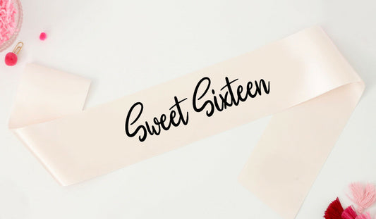 Sweet Sixteen Birthday Sash