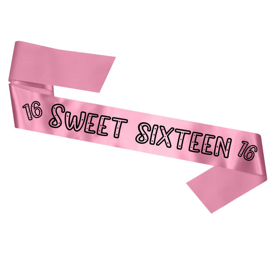 Sweet Sixteen - 16th Birthday Sash