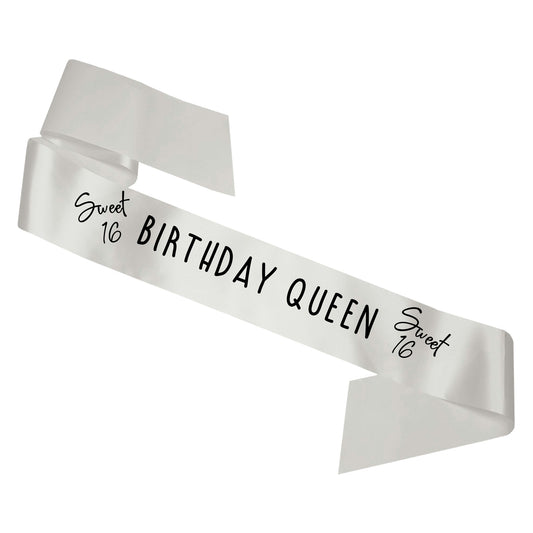 Birthday Queen Sweet Sixteen - Silver