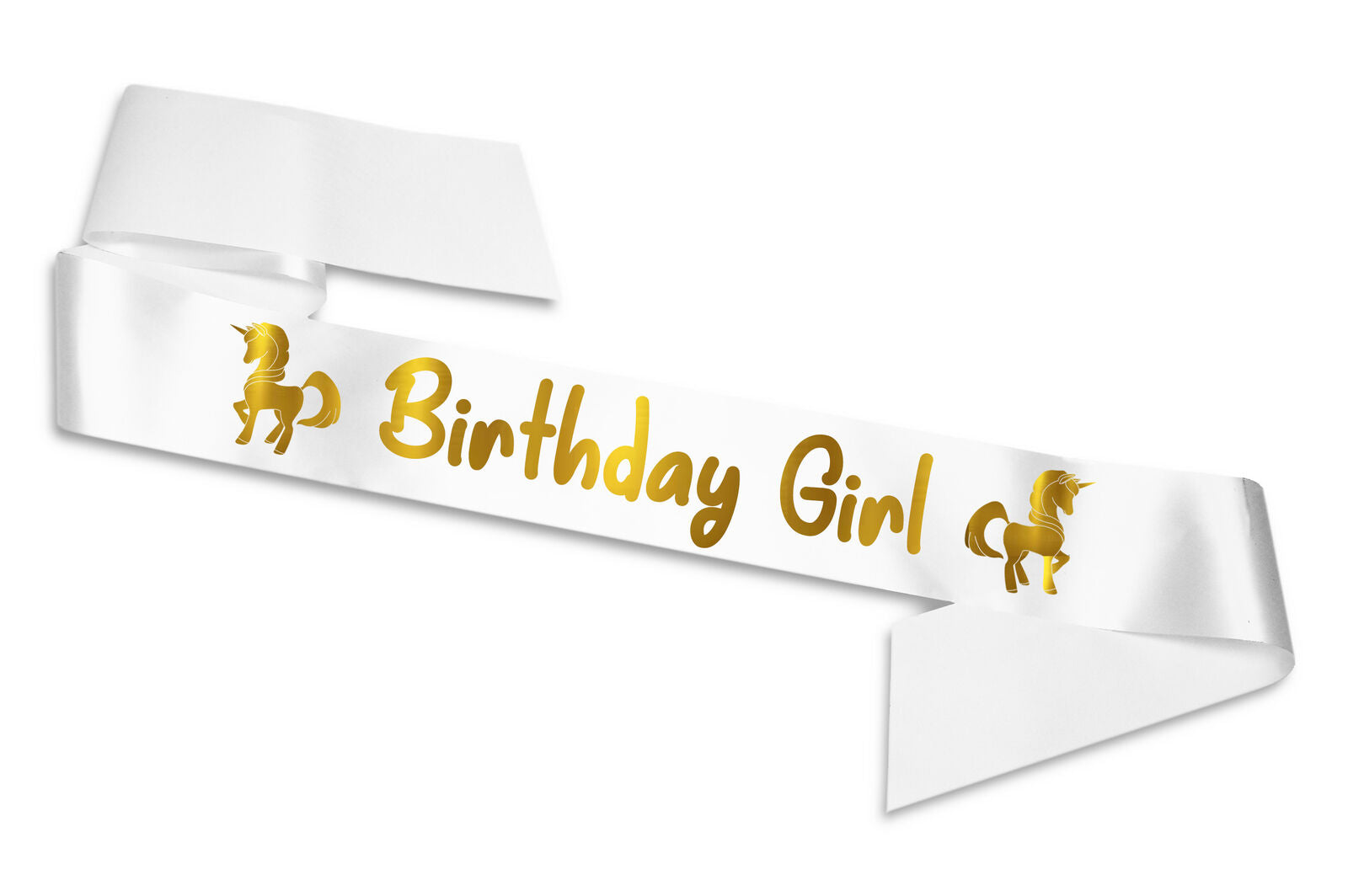 Unicorn Birthday Girl Sash
