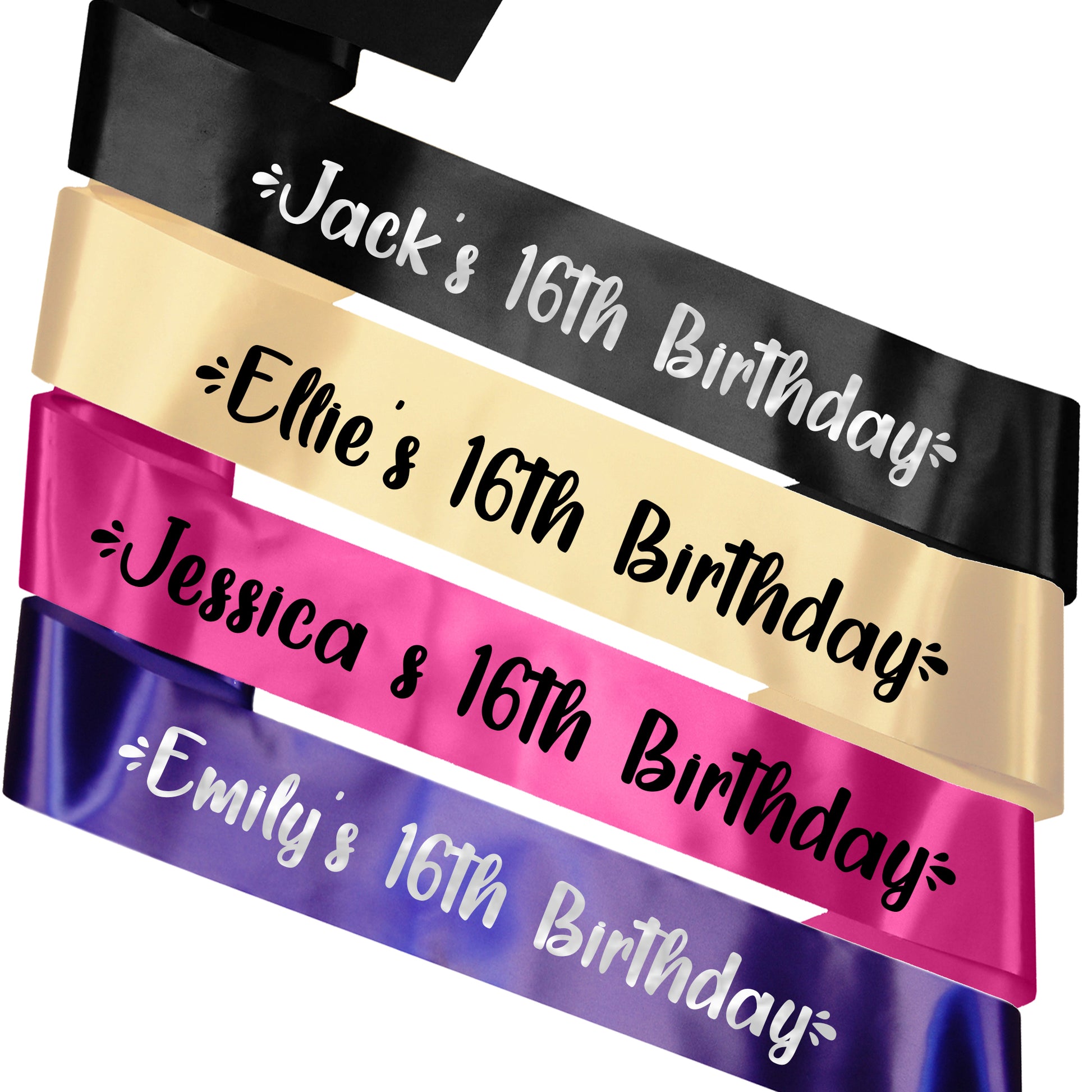 Personalised Name's 16th Birthday Sash
