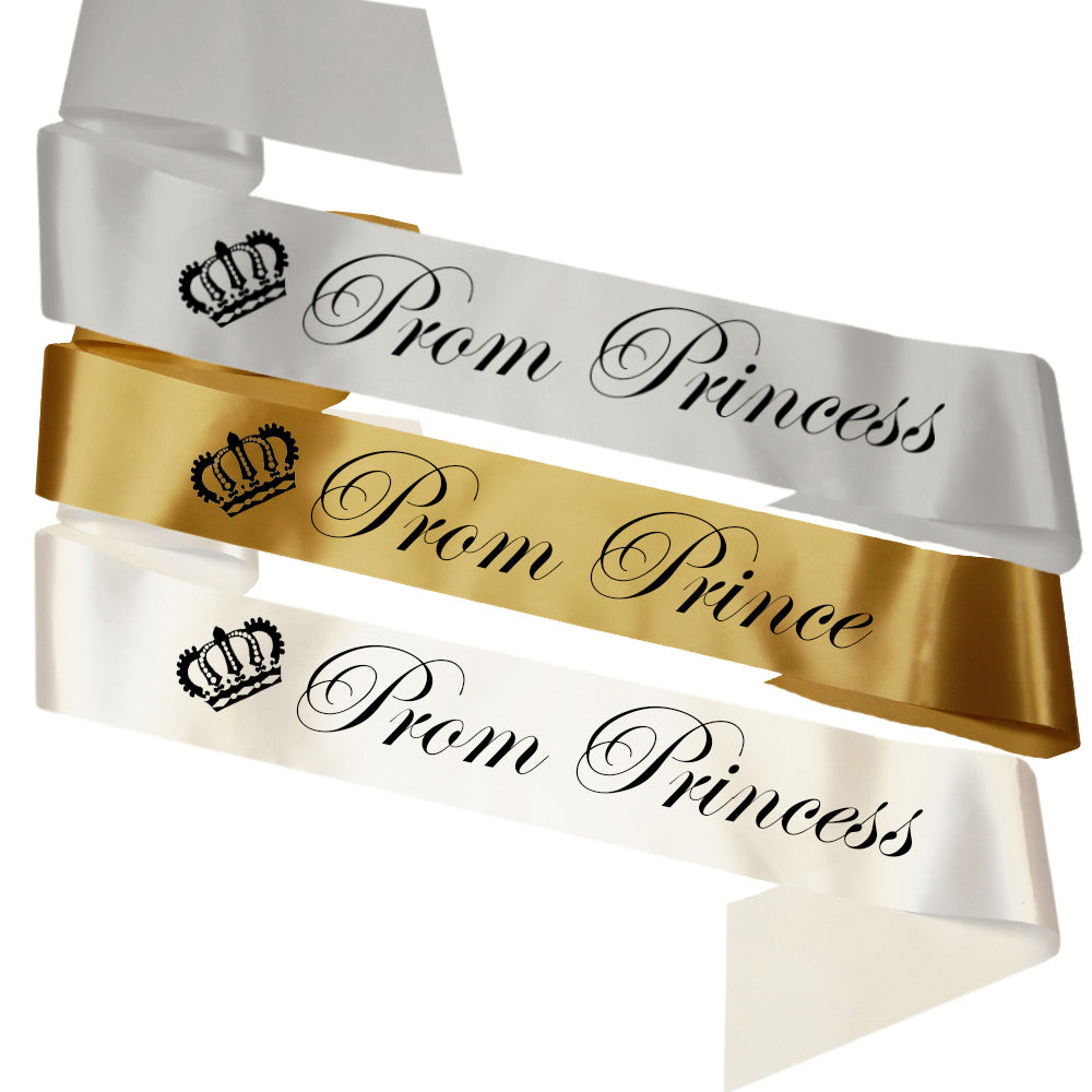 Prom Sashes - 160cm: Prince & Princess